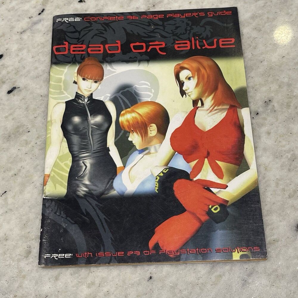 Dead Or Alive Game PlayStation Solutions complete 36 Page Players Guide Book